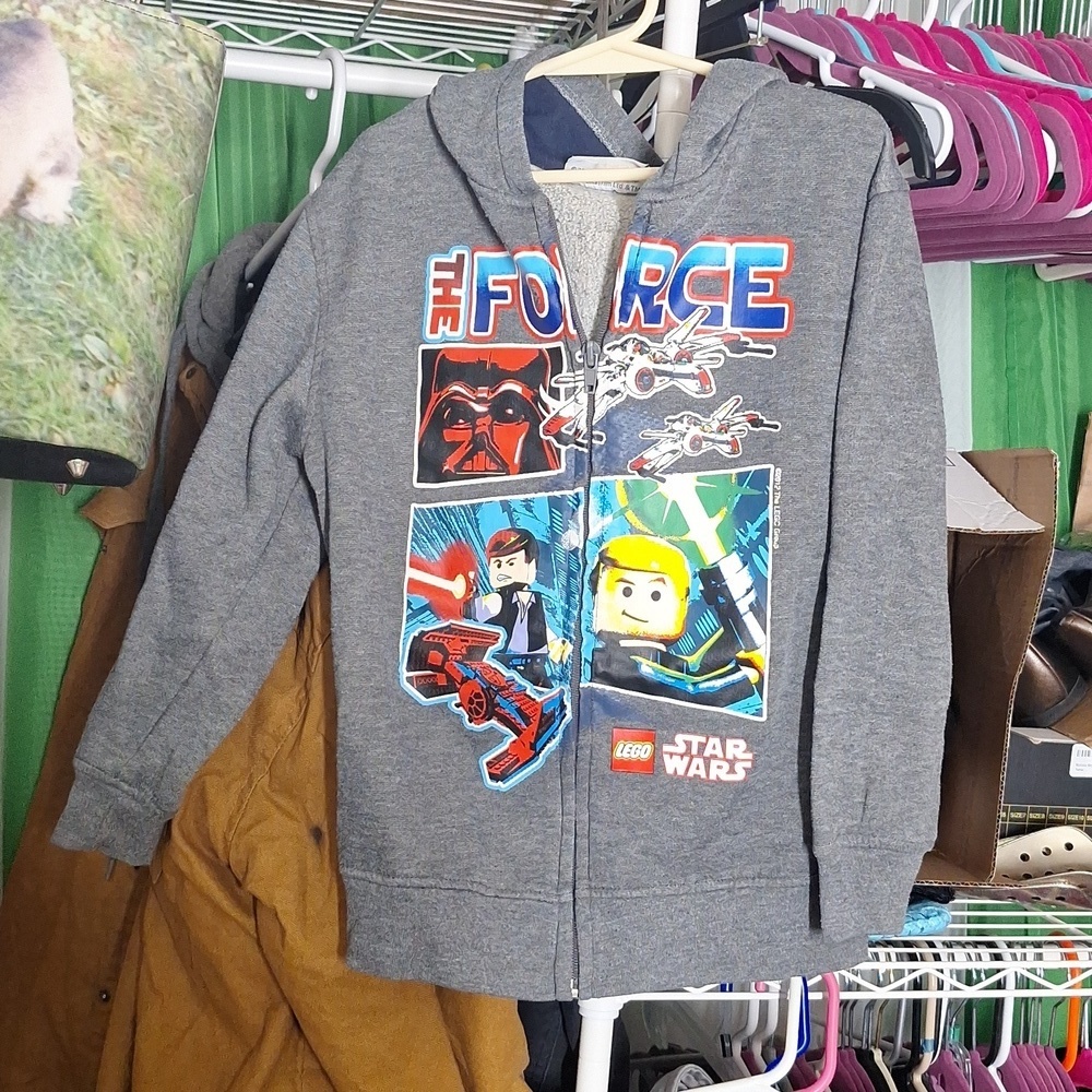 LEGO STAR WARS ZIP UP JACKET HOODIE SIZE 6/7